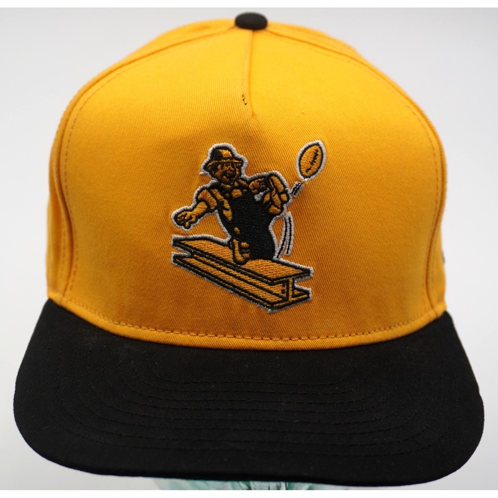 Pittsburgh Steelers Throwback Steelworker Logo Cap M/L Snapback New Era 9Fifty